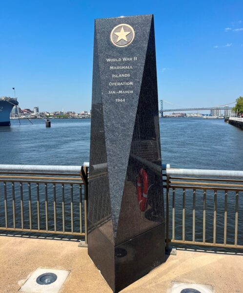 USS NEW JERSEY BATTLE CAMPAIGN MEMORIAL STONE A