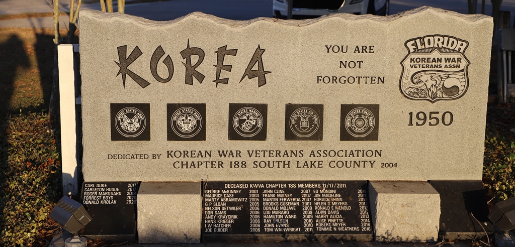 GROVELAND KOREA WAR MEMORIAL