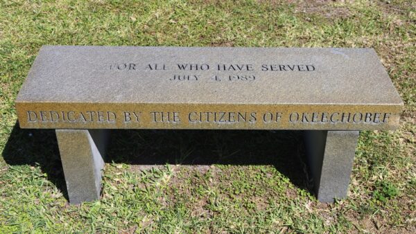 FOR ALL WHO HAVE SERVED MEMORIAL BENCH