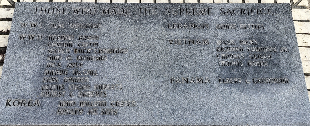 THOSE WHO MADE THE SUPREME SACRIFICE MEMORIAL TABLET