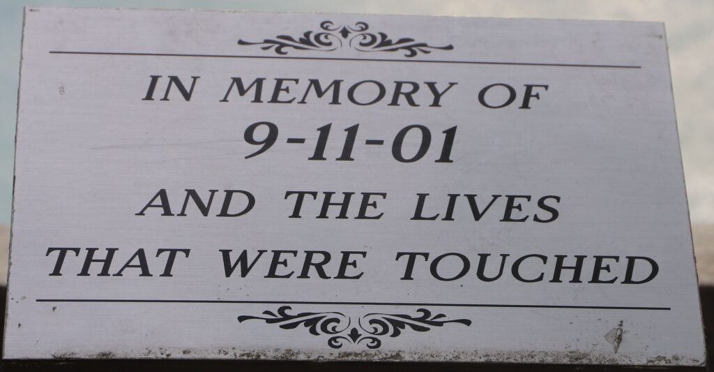 CITY OF GAINSVILLE 9-11-01 MEMORIAL PLAYGROUND PLAQUE