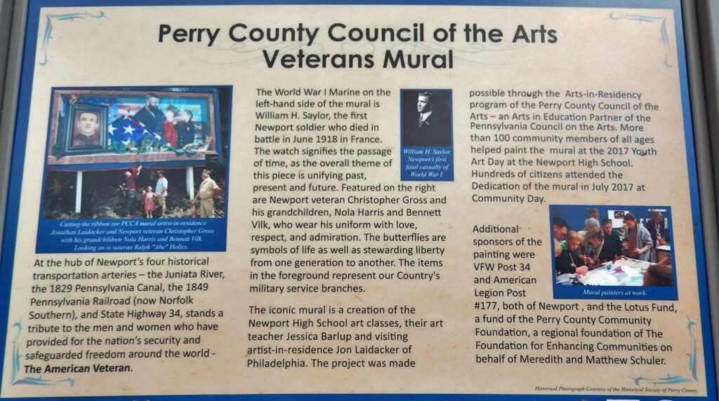 PERRY COUNTY COUNCIL OF THE ARTS VETERANS MURAL PANEL