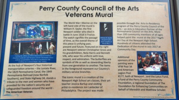 PERRY COUNTY COUNCIL OF THE ARTS VETERANS MURAL PANEL