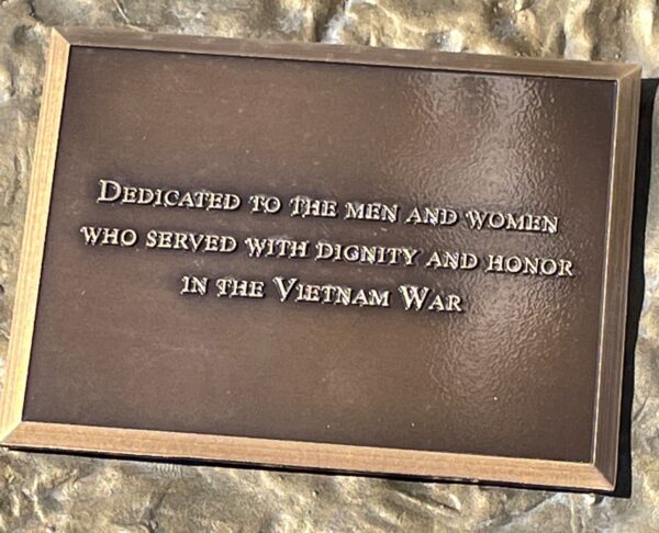 WATERLOO VIETNAM WAR MEMORIAL PLAQUE