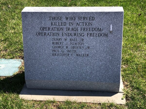 EAST PEORIA WAR VETERANS MEMORIAL STONE F