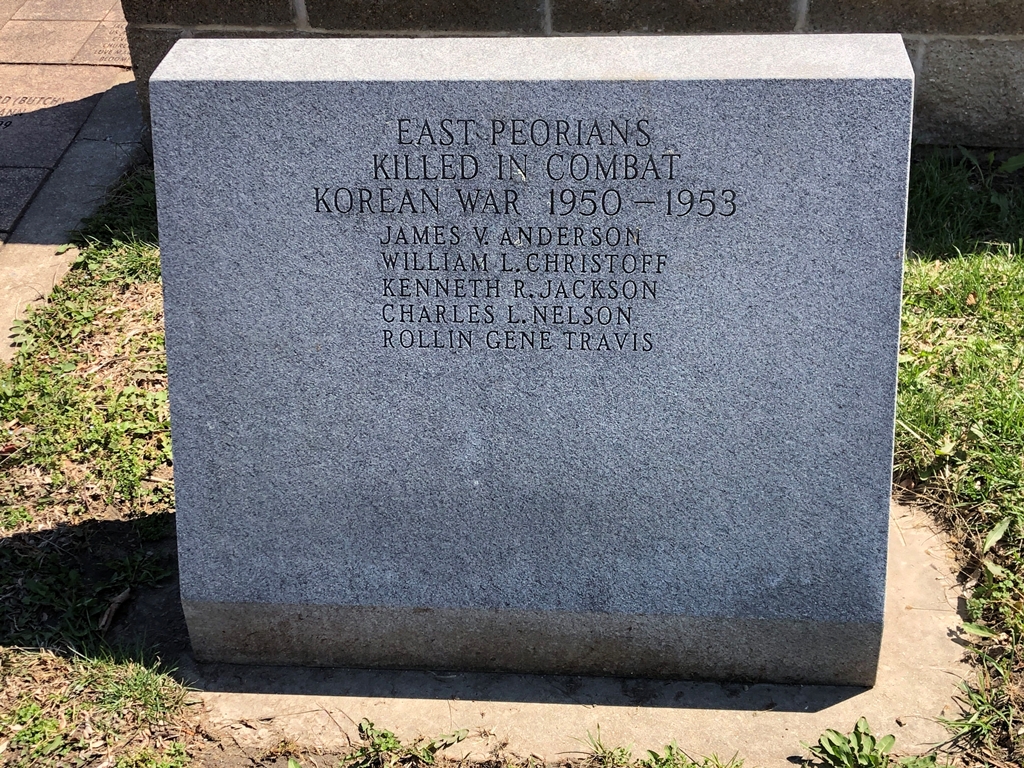 EAST PEORIA WAR VETERANS MEMORIAL STONE D