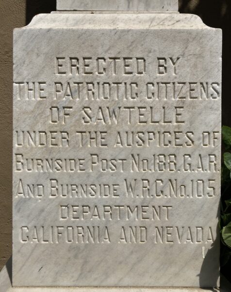 SAWTELLE CIVIL WAR MEMORIAL STONE