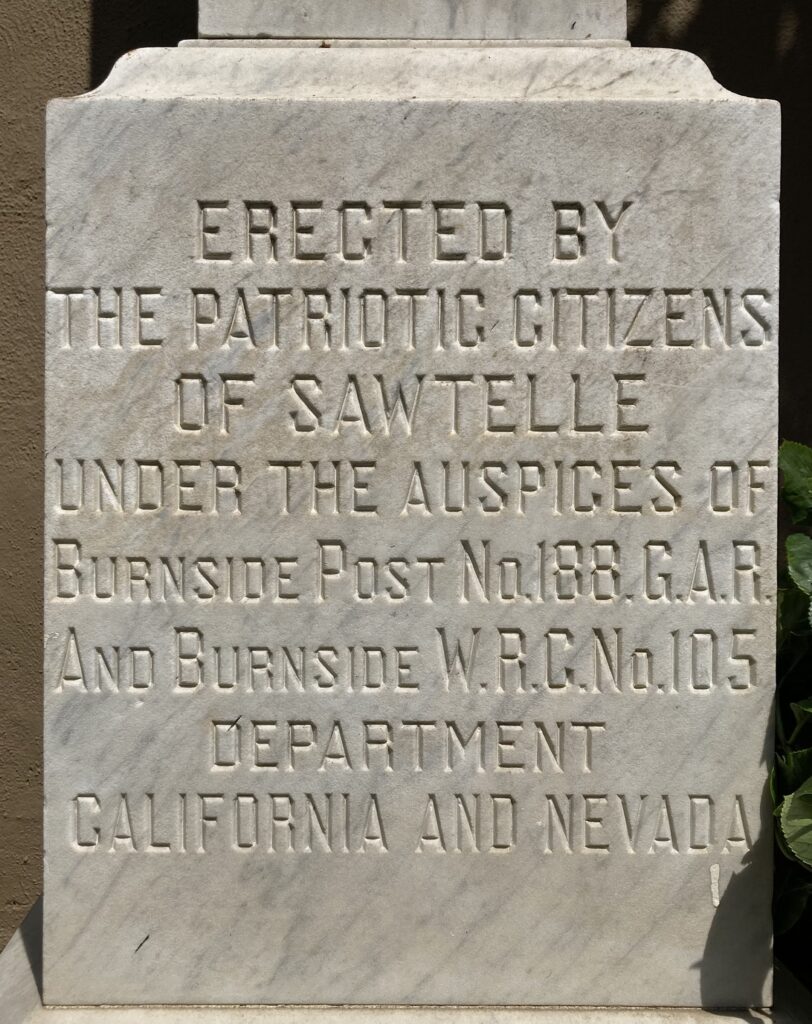 SAWTELLE CIVIL WAR MEMORIAL STONE