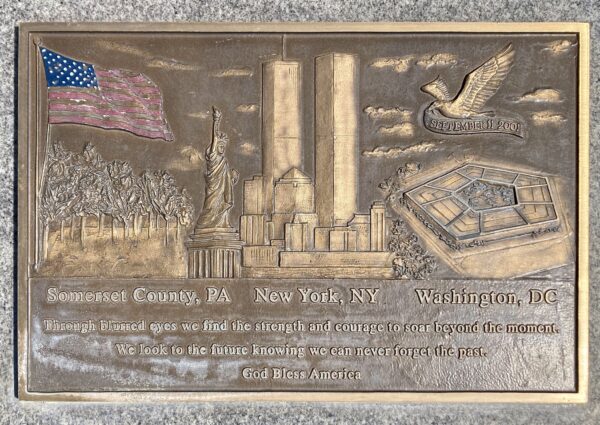 LOS ANGELES SEPTEMBER 11, 2001 MEMORIAL PLAQUE