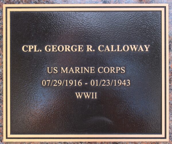 LATHROP VETERAN’S MEMORIAL PLAQUE A