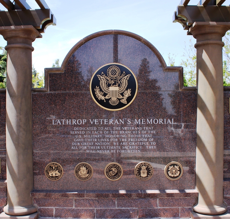 LATHROP VETERAN’S MEMORIAL CENTER STONE