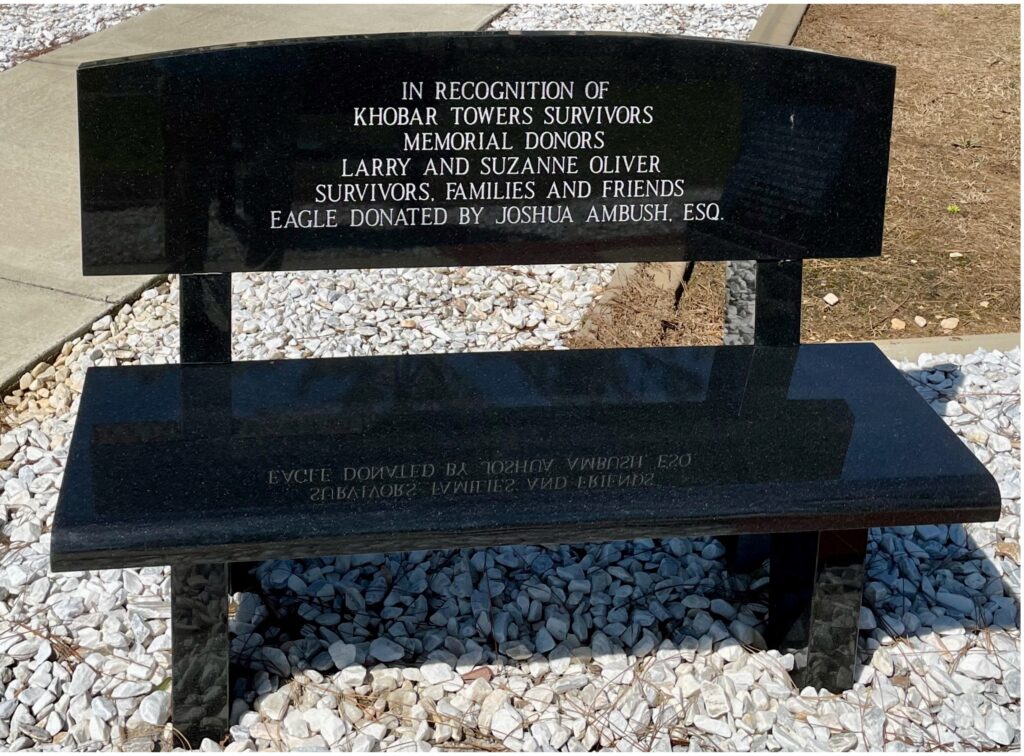 KHOBAR TOWERS SURVIVORS WAR MEMORIAL BENCH B