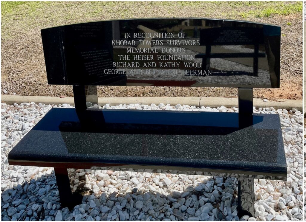 KHOBAR TOWERS SURVIVORS WAR MEMORIAL BENCH A