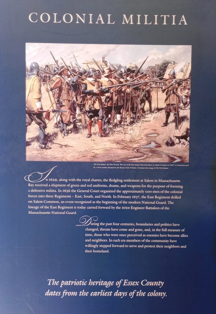 COLONIAL MILITIA MEMORIAL PLAQUE