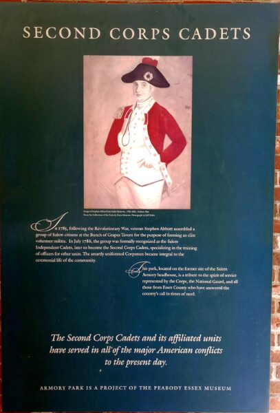 SECOND CORPS CADETS MEMORIAL PLAQUE