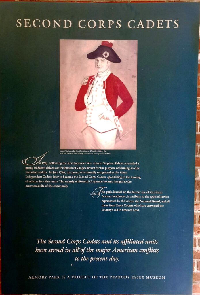 SECOND CORPS CADETS MEMORIAL PLAQUE