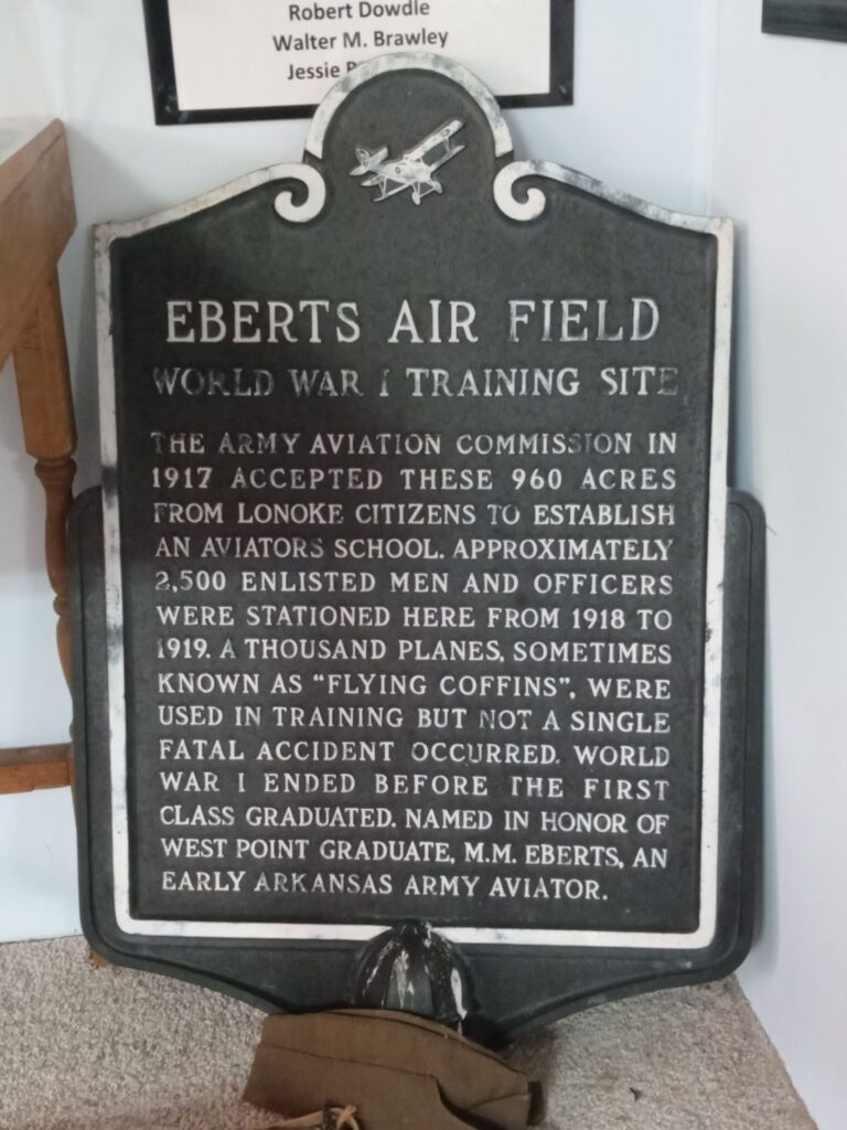 EBERTS AIR FIELD WAR MEMORIAL MARKER
