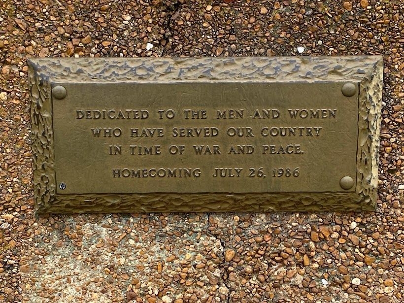 NOLENSVILLE WAR VETERANS MEMORIAL PLAQUE A