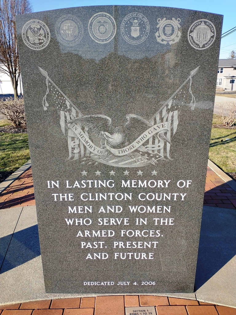 CLINTON COUNTY, MI VETERANS MEMORIAL
