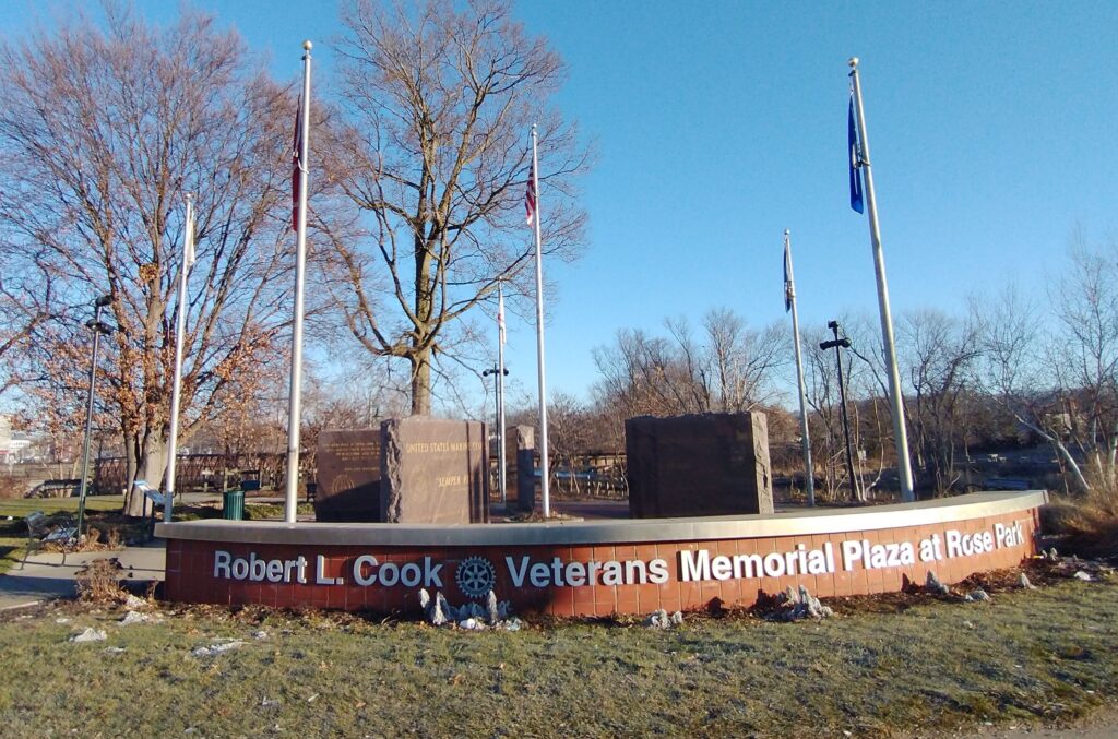ROBERT L. COOK VETERANS MEMORIAL PLAZA AT ROSE PARK