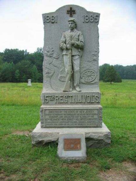 15TH REGIMENT NEW JERSEY VOLUNTEERS WAR MEMORIAL