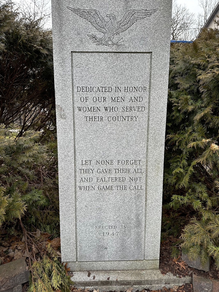 MATTAWAN VETERANS MEMORIAL CLOSE-UP