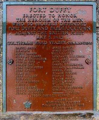FORT DUFFY MEMORIAL MARKER