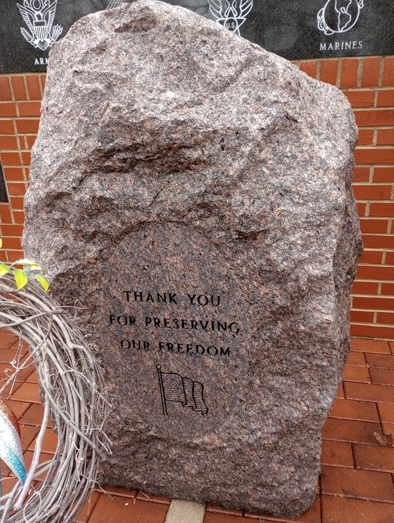 CASTALIA VETERANS MEMORIAL ROCK