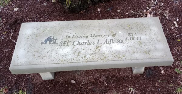 SFC CHARLES L. ADSKINS WAR MEMORIAL BENCH