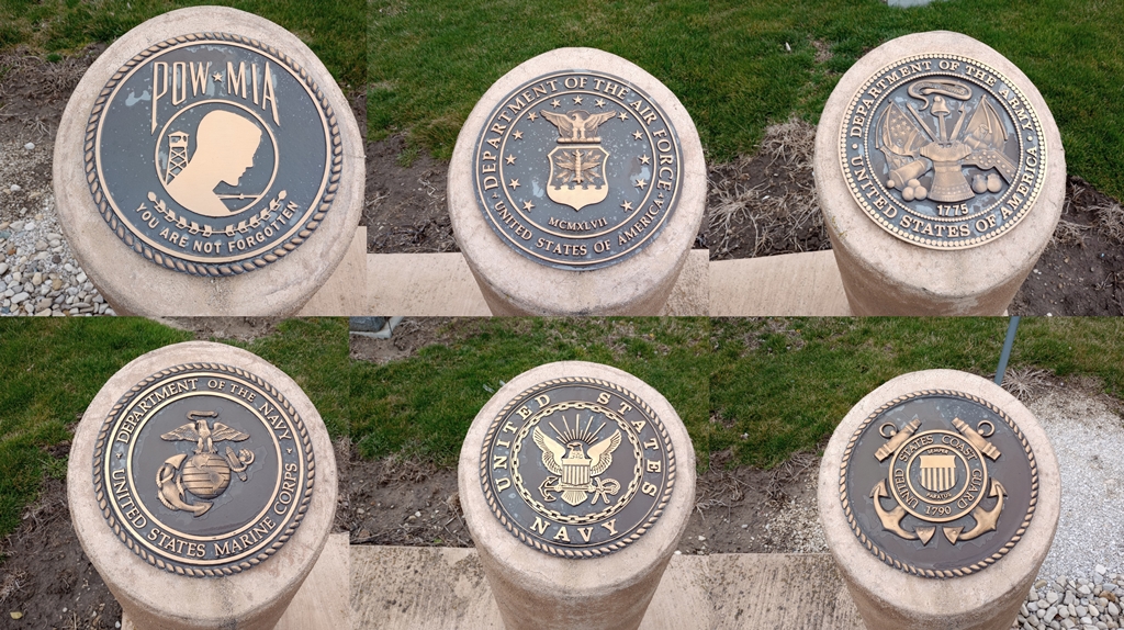 FOUR MILE HOUSE CEMETERY VETERANS MEMORIAL EMBLEMS