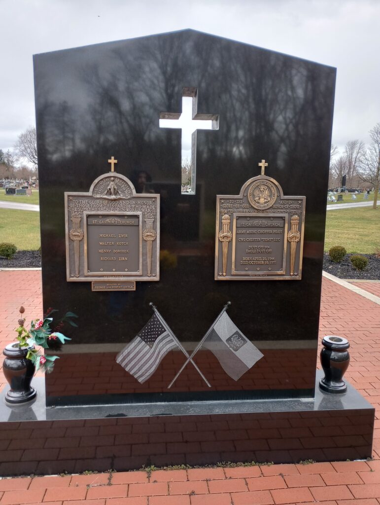 ST. CASIMIR’S CHURCH WAR MEMORIAL STONE CENTER