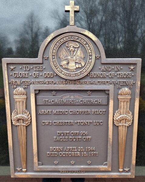 ST. CASIMIR’S CHURCH WAR MEMORIAL PLAQUE B