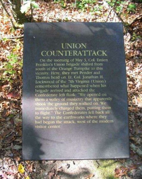UNION COUNTERATTACK WAR MEMORIAL PLAQUE