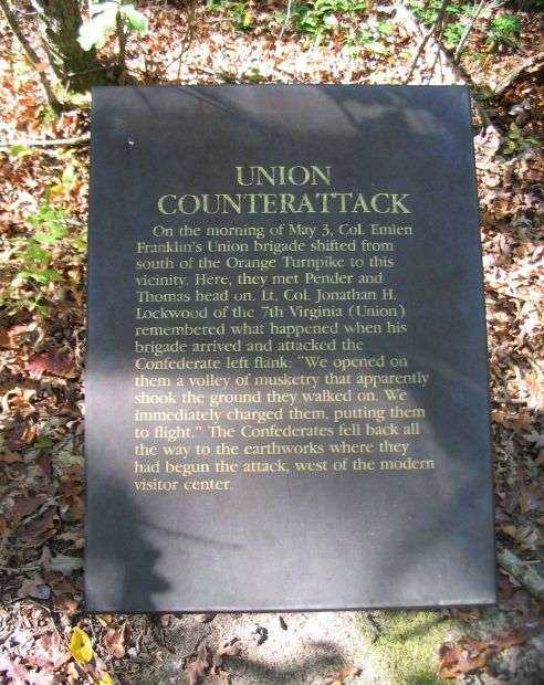 UNION COUNTERATTACK WAR MEMORIAL PLAQUE