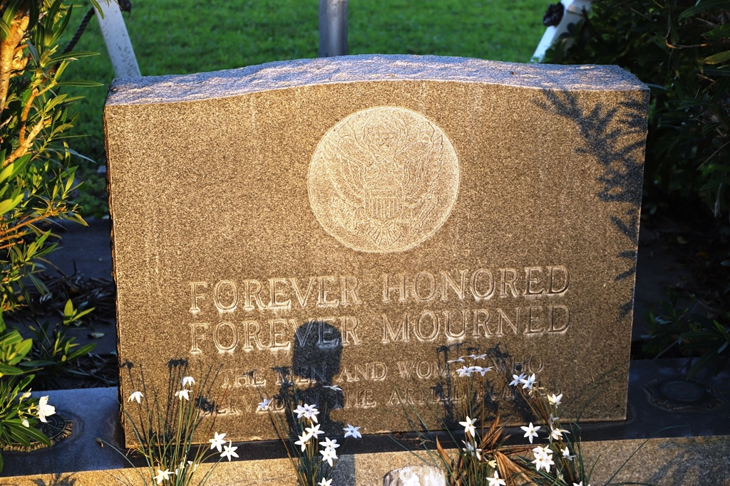 FOREVER HONORED FOREVER MOURNED VETERANS MEMORIAL