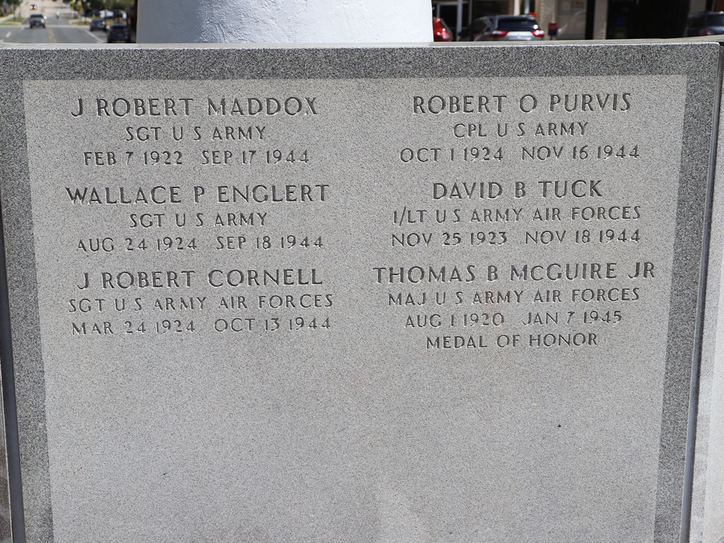 MEMORIAL TO SEBRING AREA MEN WHO DIED IN OUR COUNTRY’S SERVICE STONE D