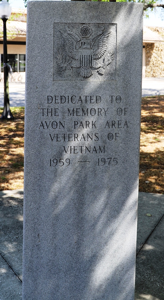 AVON PARK AREA WAR VETERANS MEMORIAL SIDE C