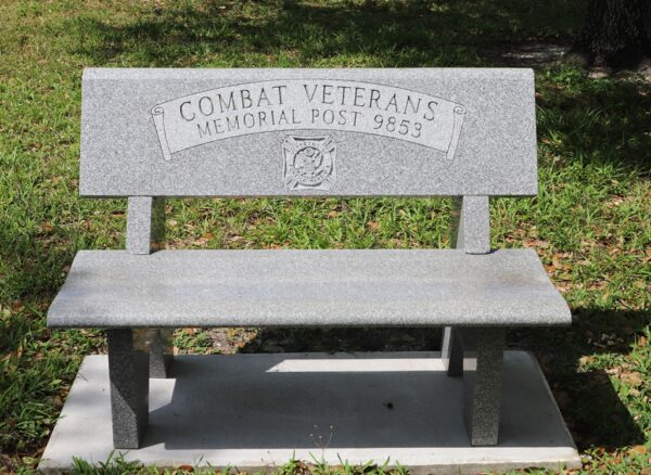 COMBAT VETERANS MEMORIAL POST 9853 BENCH