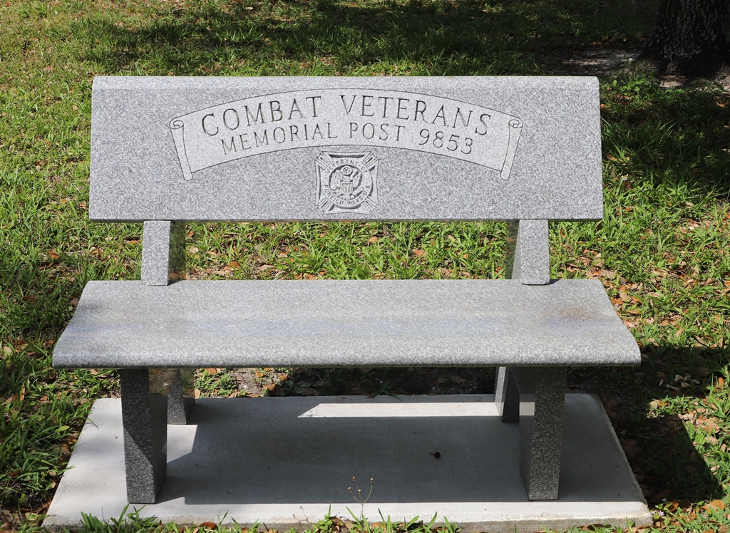 COMBAT VETERANS MEMORIAL POST 9853 BENCH