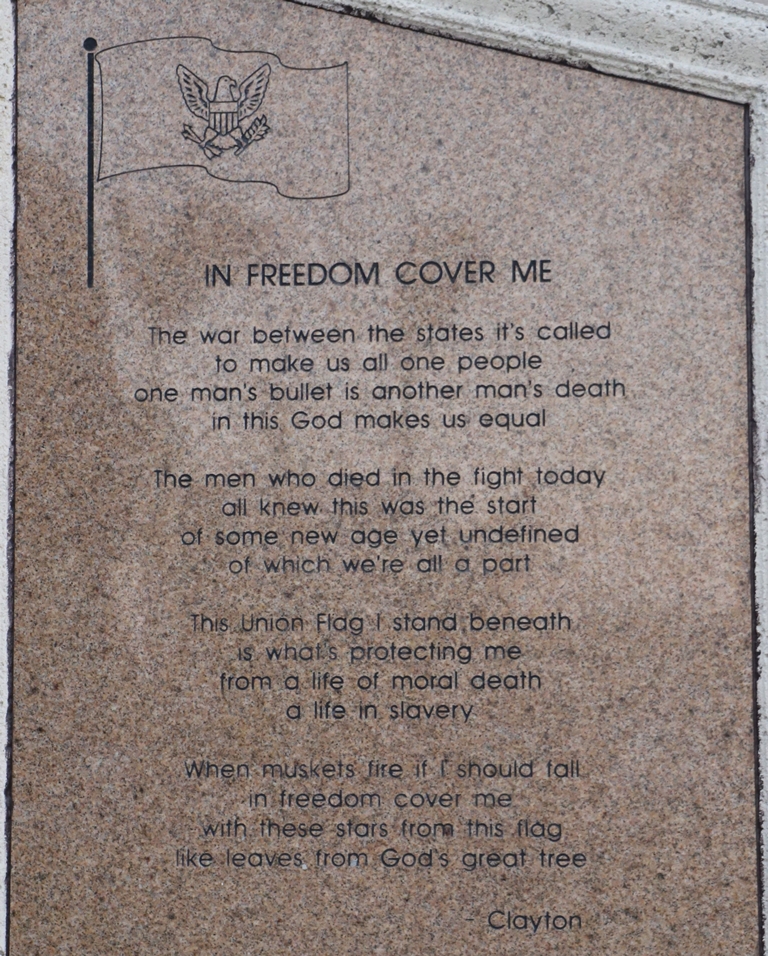 2ND REGIMENT INFANTRY, U.S. COLORED TROOPS MEMORIAL PLAQUE B