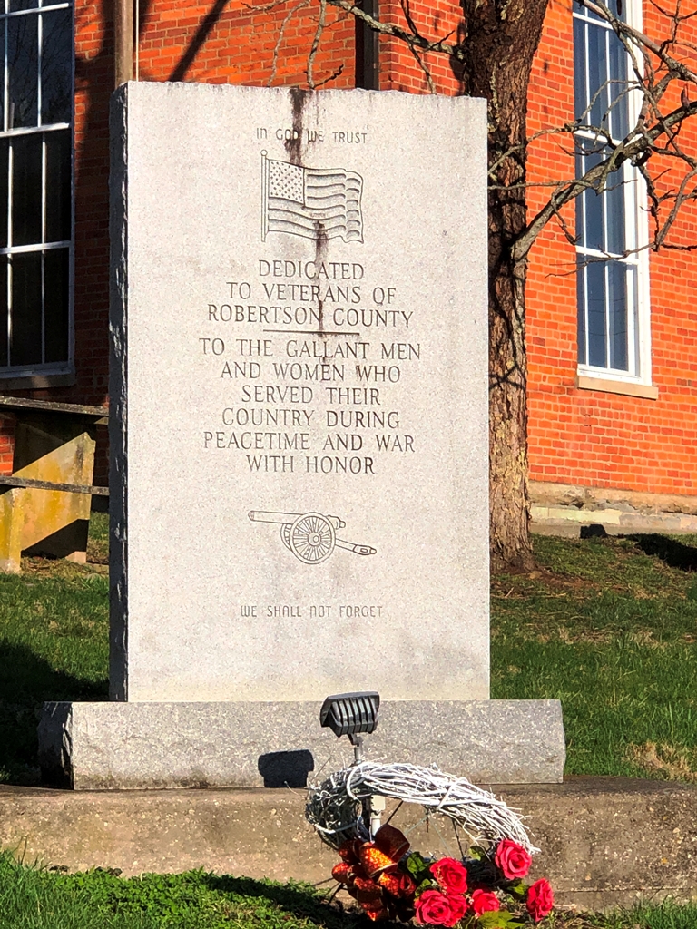 ROBERTSON COUNTY VETERANS MEMORIAL