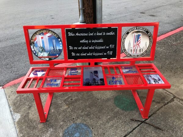 9-11 20TH ANNIVERSARY MEMORIAL BENCH