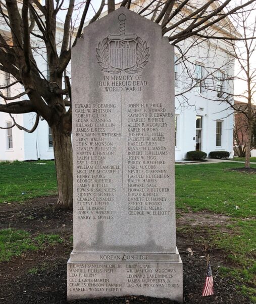 HARRISON COUNTY WORLD WAR II AND KOREAN WAR MEMORIAL