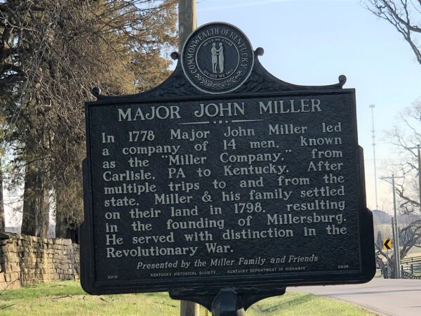 MAJOR JOHN MILLER REVOLUTIONARY WAR MEMORIAL MARKER