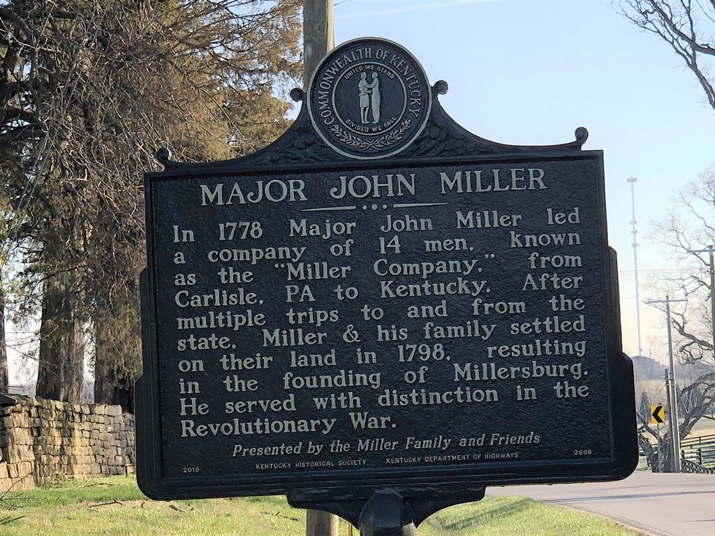 MAJOR JOHN MILLER REVOLUTIONARY WAR MEMORIAL MARKER