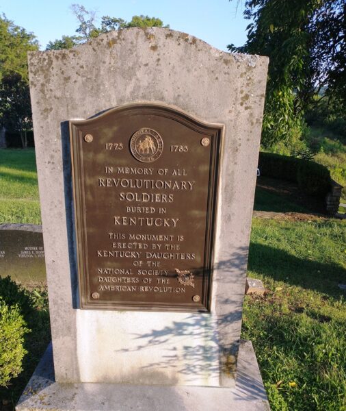 KENTUCKY REVOLUTIONARY SOLDIERS WAR MEMORIAL