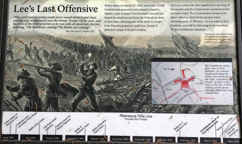 LEE’S LAST OFFENSIVE WAR MEMORIAL PANEL