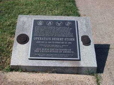 WARRICK COUNTY DESERT STORM VETERANS MEMORIAL