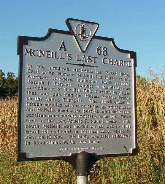 MCNEILL’S LAST CHARGE WAR MEMORIAL MARKER