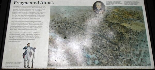 FRAGMENTED ATTACK REVOLUTIONARY WAR MEMORIAL PANEL